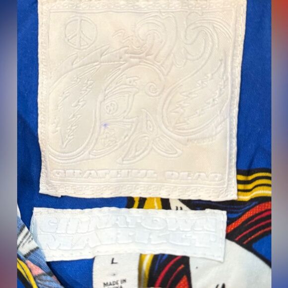 Chinatown Market Grateful Dead Short Sleeve Button Down Shirt, Size Large. - Picture 4 of 7